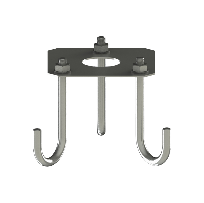 KIT.001 - Ground anchoring anchor bolts/centring plate