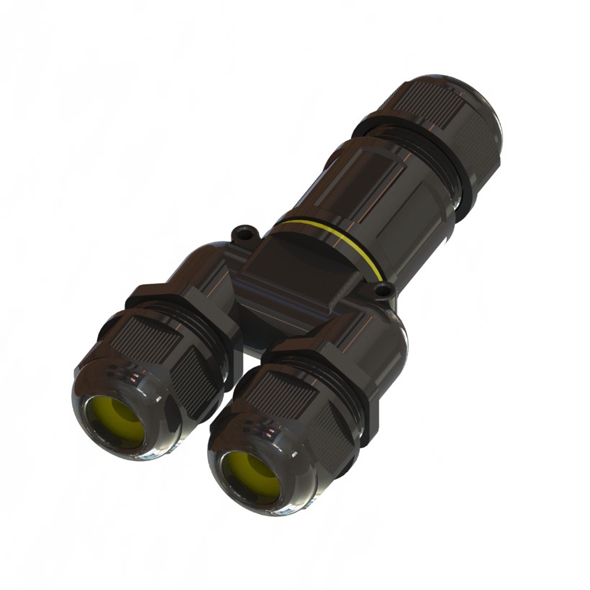 MOR685P/3V - Connector Y IP68 5Poles/3Ways 5 x 2.5 mm²